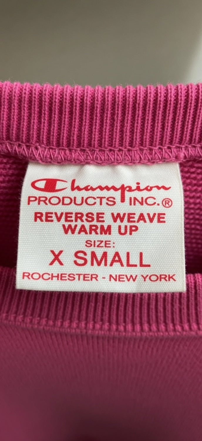 Champion Reverse Weave Sweatshirt Fushia maat XS