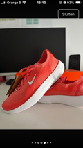 Nike Free 2025 Coral Red maat 40,5 hardloopschoenen Nieuw