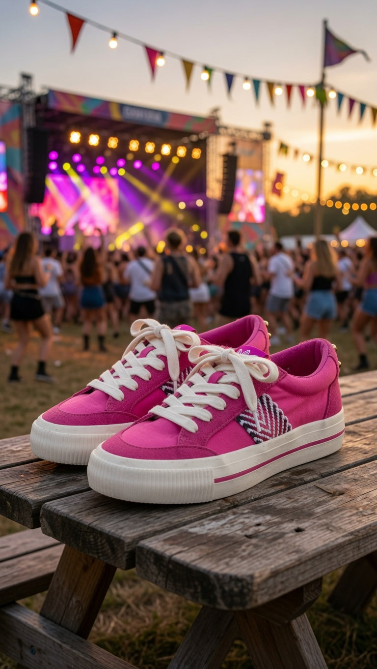 Roze/Fushia sneakers van Desigual maat 38