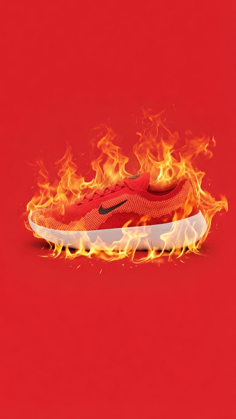 Nike Free 🆓 2025 Piccante Red maat 42 Nieuw