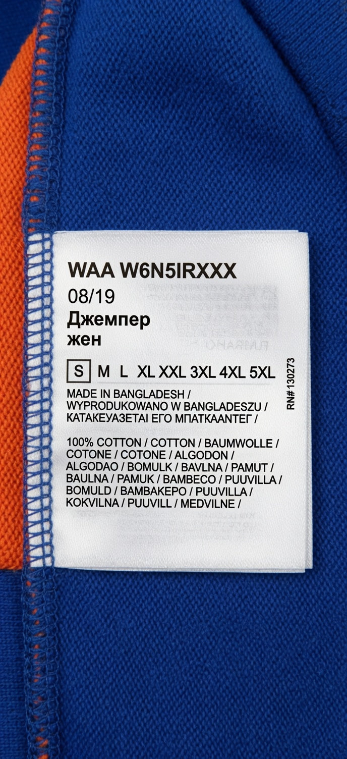 Kobalt blauwe Crop hoodie van Wrangler maat XS Nieuw
