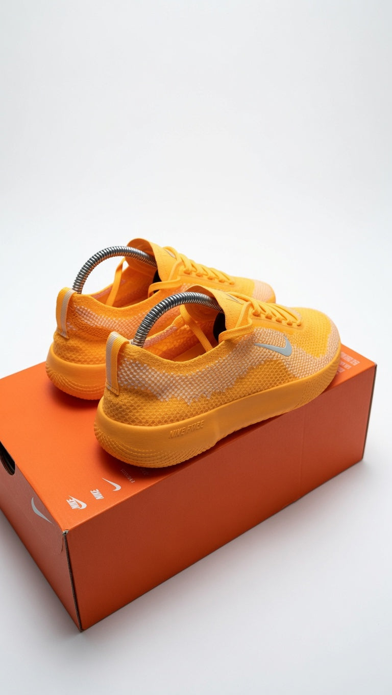 Nike Free 🆓 2025 Orange/ White maat 38,5 Nieuw 🆕 met Label 🏷️