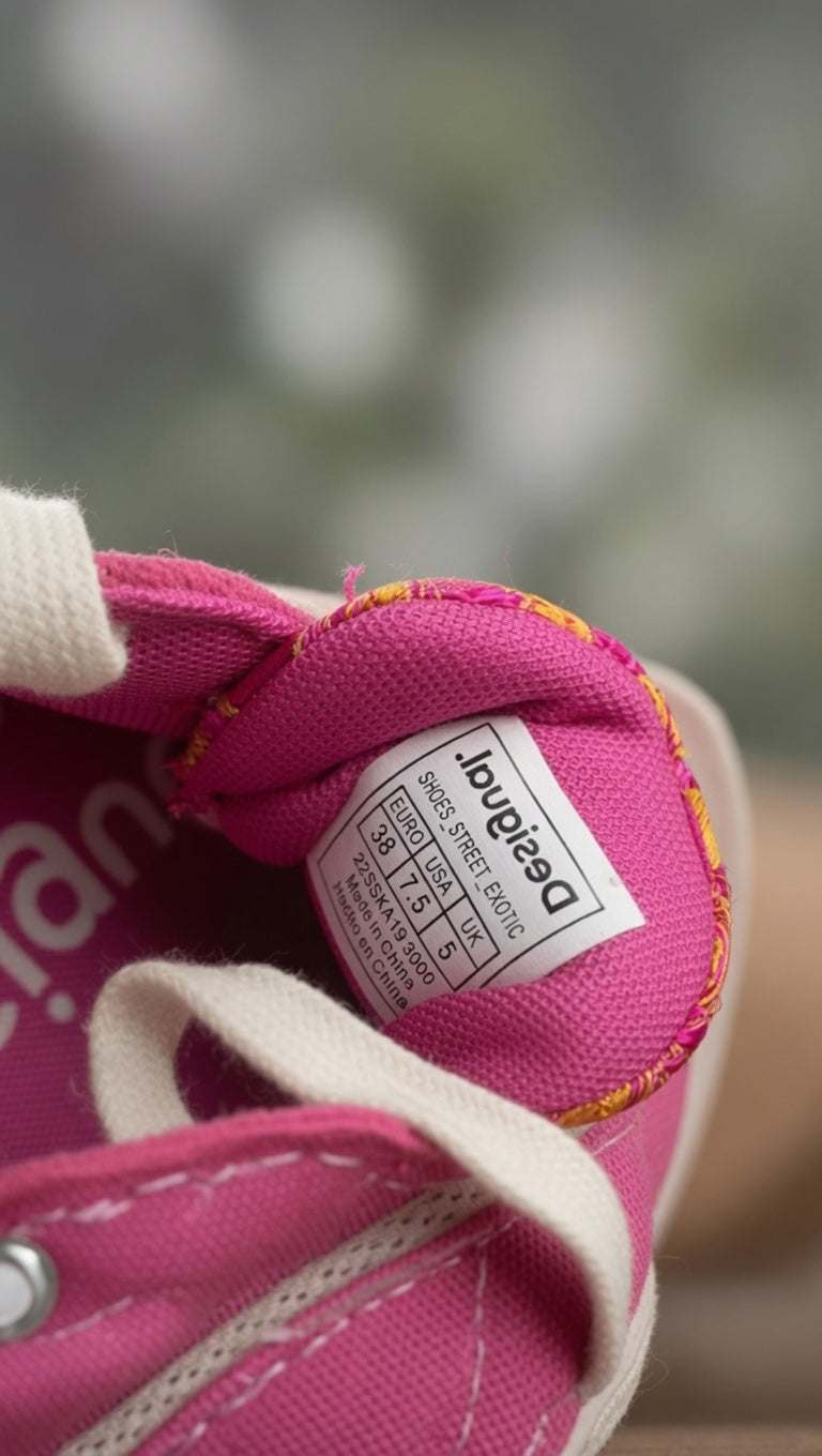 Roze/Fushia sneakers van Desigual maat 38