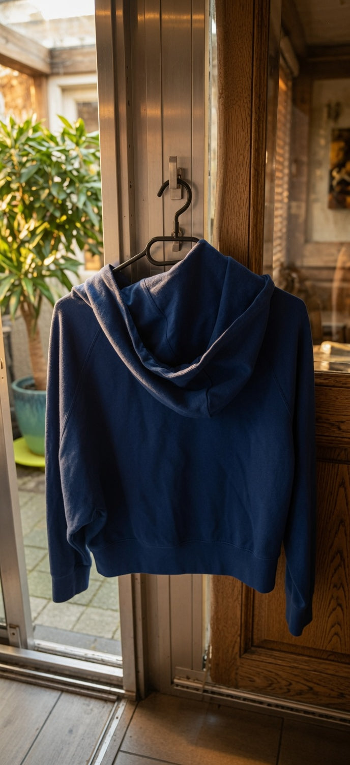 Kobalt blauwe Crop hoodie van Wrangler maat XS Nieuw